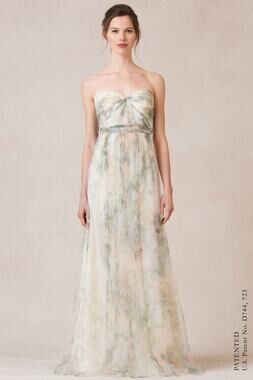 Jenny Yoo Multi Way Watercolor Nyla Convertible Gown Dress Size 4